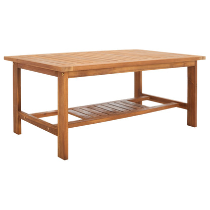 SAFAVIEH Outdoor Living Burbank Set di mobili in legno di acacia marrone da 4 pezzi - 44L x 25P x 34A