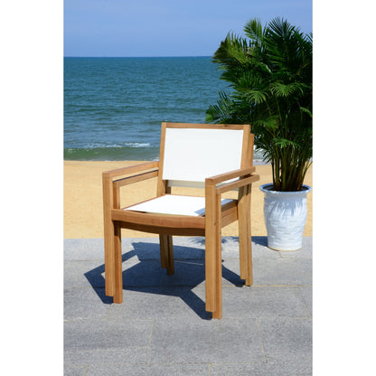 SAFAVIEH Outdoor Living Chante Tavolo rotondo da 35,4 pollici di diametro Set da pranzo da 5 pezzi - 35L x 35P x 30A