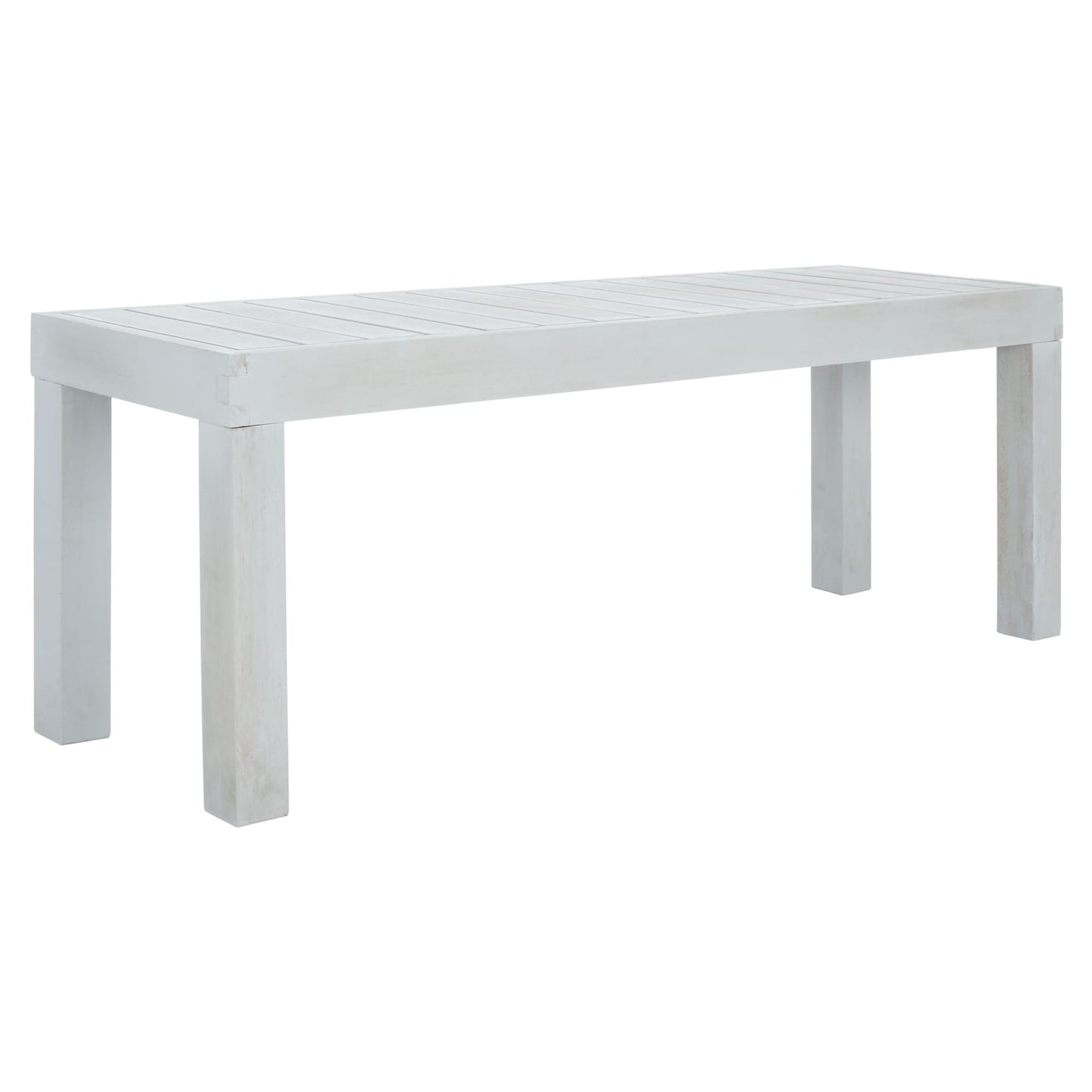 Set da pranzo SAFAVIEH Outdoor Living Dario da 3 pezzi con tavolo da 59 pollici e 2 panche senza schienale - 59L x 32P x 30A