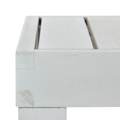 Set da pranzo SAFAVIEH Outdoor Living Dario da 3 pezzi con tavolo da 59 pollici e 2 panche senza schienale - 59L x 32P x 30A