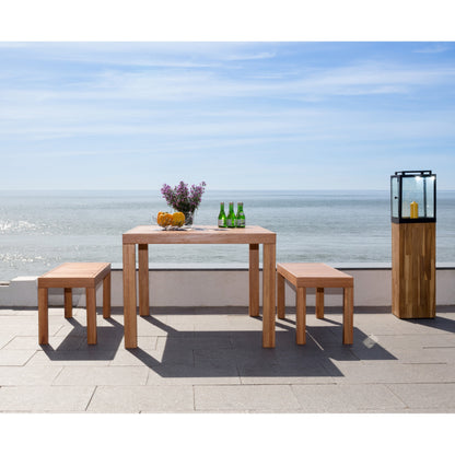 SAFAVIEH Outdoor Living Dario Set da pranzo 3 pezzi - 59L x 32P x 30A