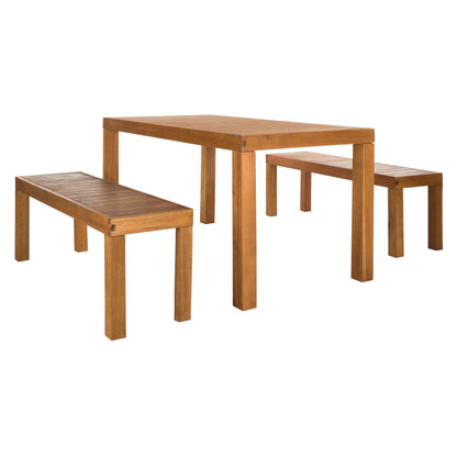 SAFAVIEH Outdoor Living Dario Set da pranzo 3 pezzi - 59L x 32P x 30A