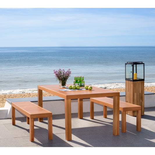 SAFAVIEH Outdoor Living Dario Set da pranzo 3 pezzi - 59L x 32P x 30A