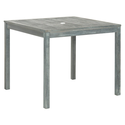 SAFAVIEH Outdoor Living Del Mar Ash Grey Acacia Wood Set da pranzo con cuscini beige da 5 pezzi - 35L x 35P x 30A