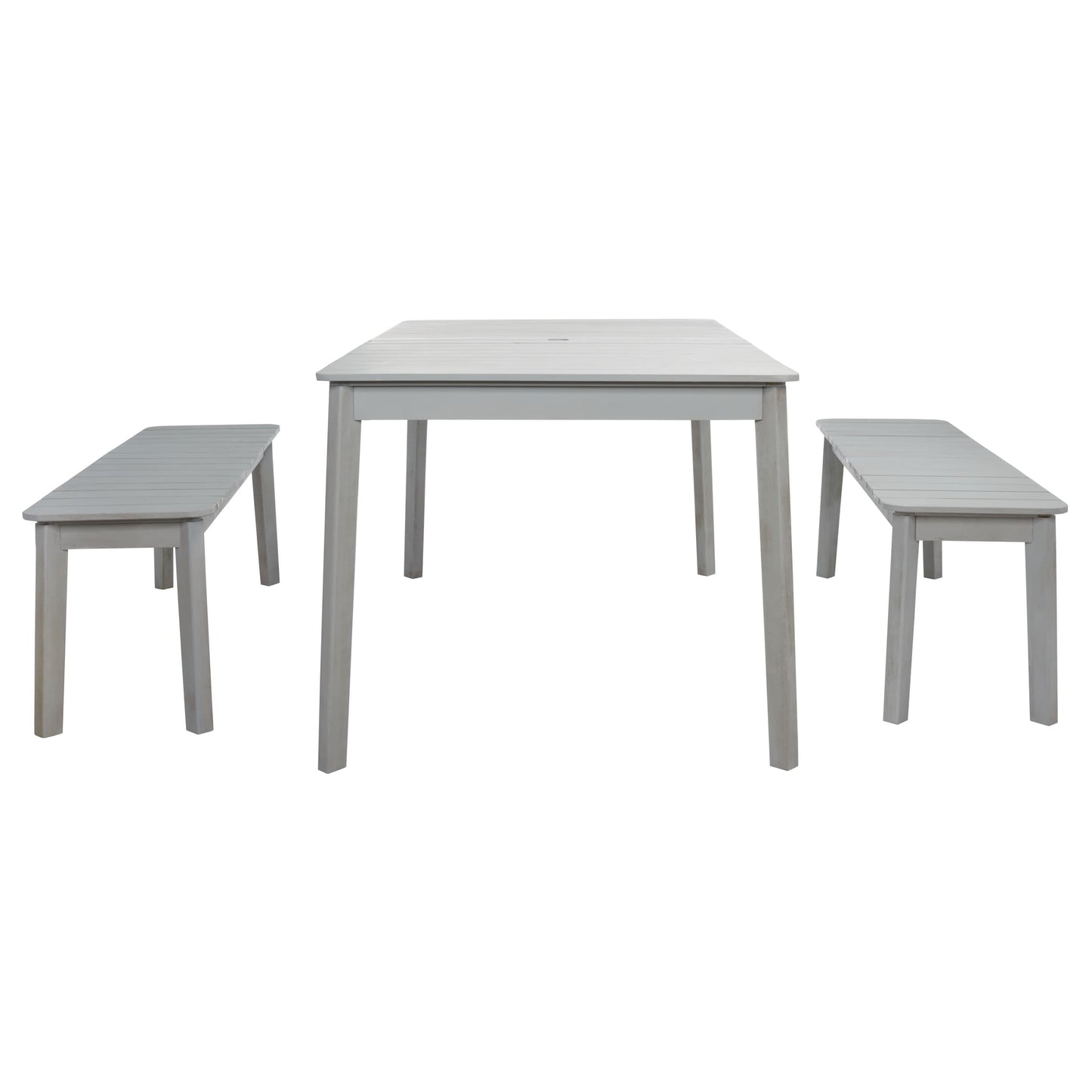 SAFAVIEH Outdoor Living Europa Set da pranzo con tavolo e 2 panche - 35L x 60P x 29A