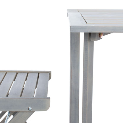 SAFAVIEH Outdoor Living Gallo Balcony Set da bistrot da balcone 3 pezzi - 16L x 19P x 30A