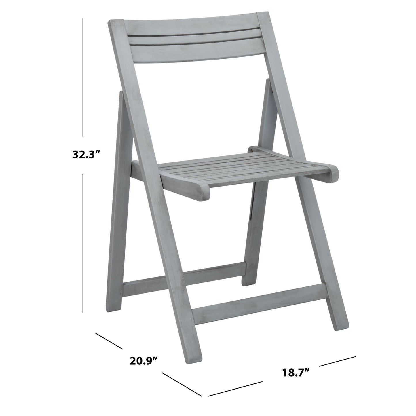 SAFAVIEH Outdoor Living Kerman Grey Wash Acacia Wood Set da pranzo 5 pezzi - 41W x 41D x 30H