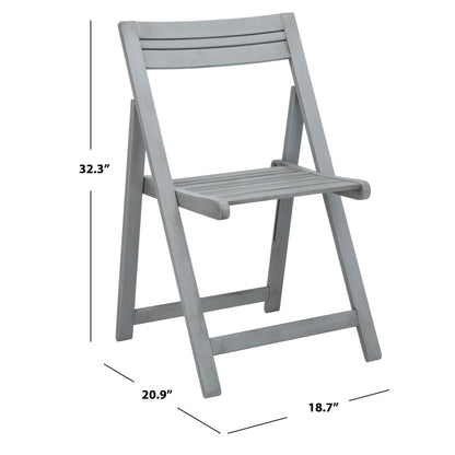 SAFAVIEH Outdoor Living Kerman Grey Wash Acacia Wood Set da pranzo 5 pezzi - 41W x 41D x 30H