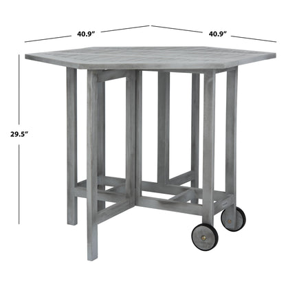 SAFAVIEH Outdoor Living Kerman Grey Wash Acacia Wood Set da pranzo 5 pezzi - 41W x 41D x 30H