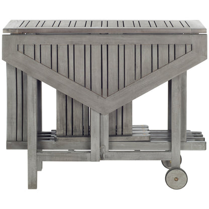 SAFAVIEH Outdoor Living Kerman Grey Wash Acacia Wood Set da pranzo 5 pezzi - 41W x 41D x 30H