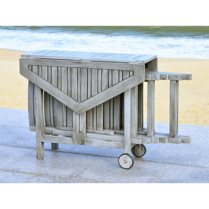 SAFAVIEH Outdoor Living Kerman Grey Wash Acacia Wood Set da pranzo 5 pezzi - 41W x 41D x 30H