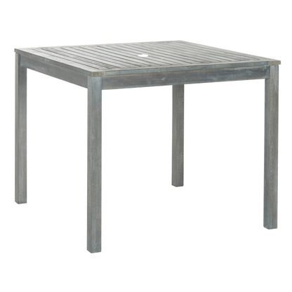 SAFAVIEH Outdoor Living Montclair Ash Grey Acacia Wood Set da pranzo con cuscini beige da 5 pezzi - 35L x 35P x 30A