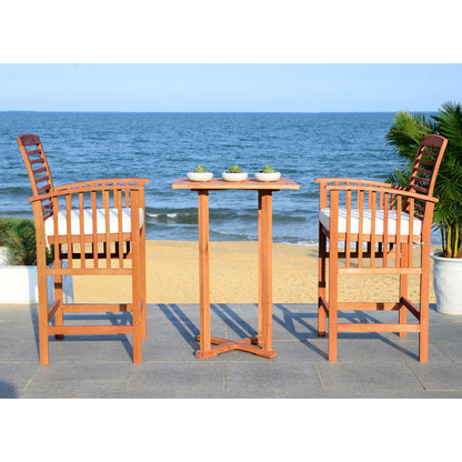 Set da bistrot SAFAVIEH Outdoor Living Pate, 3 pezzi, altezza bar - 25L x 26P x 50A