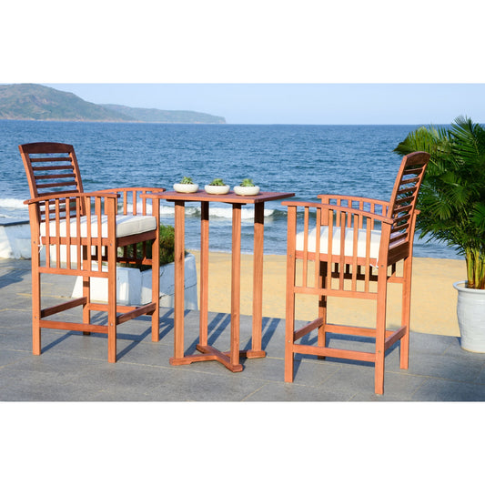 Set da bistrot SAFAVIEH Outdoor Living Pate, 3 pezzi, altezza bar - 25L x 26P x 50A