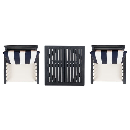 SAFAVIEH Outdoor Living Pate Set da bar e bistrot da 3 pezzi - 25L x 26P x 50A