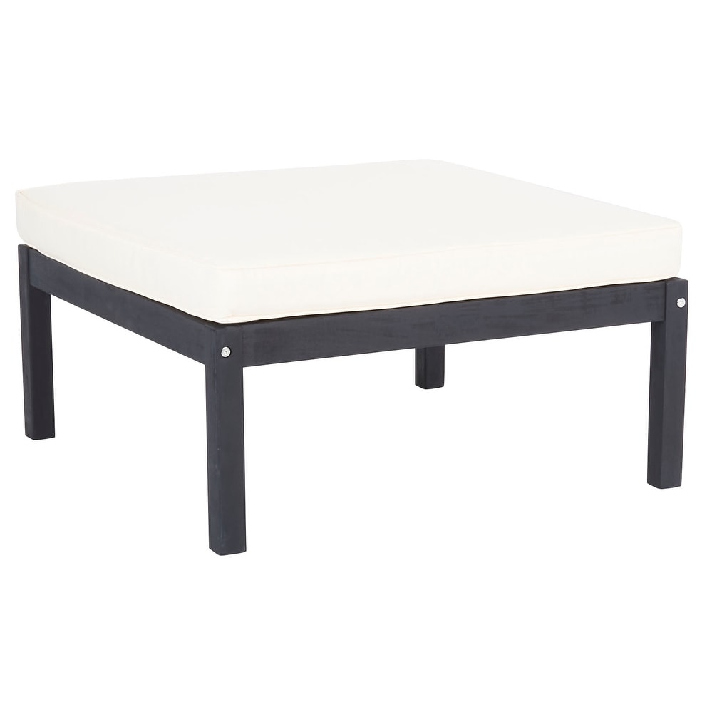 SAFAVIEH Outdoor Living Ronson Set di 5 pezzi componibili - Grigio ardesia scuro/beige - 27L x 27P x 27A