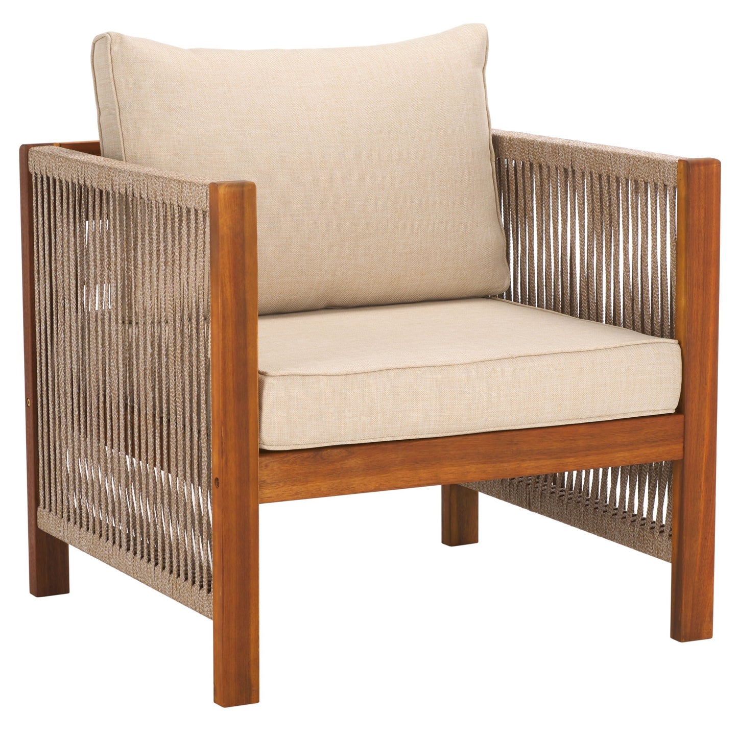 SAFAVIEH Set da soggiorno Roya da 4 pezzi per mobili da esterno - 52L x 26P x 25A