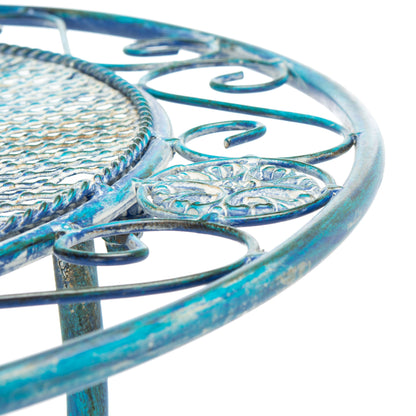 SAFAVIEH Outdoor Living Semly Victorian Iron Set da bistrot da patio, 3 pezzi - 17L x 21P x 36A