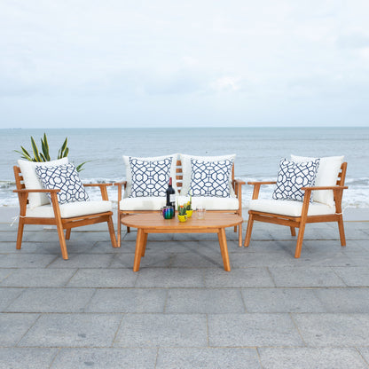 Set da giardino per conversazione SAFAVIEH Outdoor Lupe, 4 pezzi - 49L x 31P x 30A