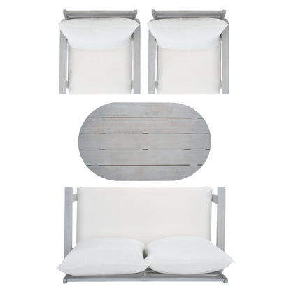 Set da giardino per conversazione SAFAVIEH Outdoor Lupe, 4 pezzi - 49L x 31P x 30A