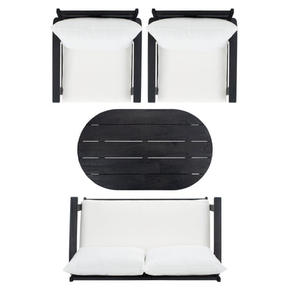 Set da giardino per conversazione SAFAVIEH Outdoor Lupe, 4 pezzi - 49L x 31P x 30A