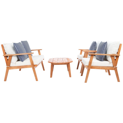 Set da giardino per conversazione SAFAVIEH Outdoor Lupe, 4 pezzi - 49L x 31P x 30A