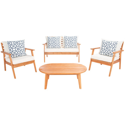 Set da giardino per conversazione SAFAVIEH Outdoor Lupe, 4 pezzi - 49L x 31P x 30A