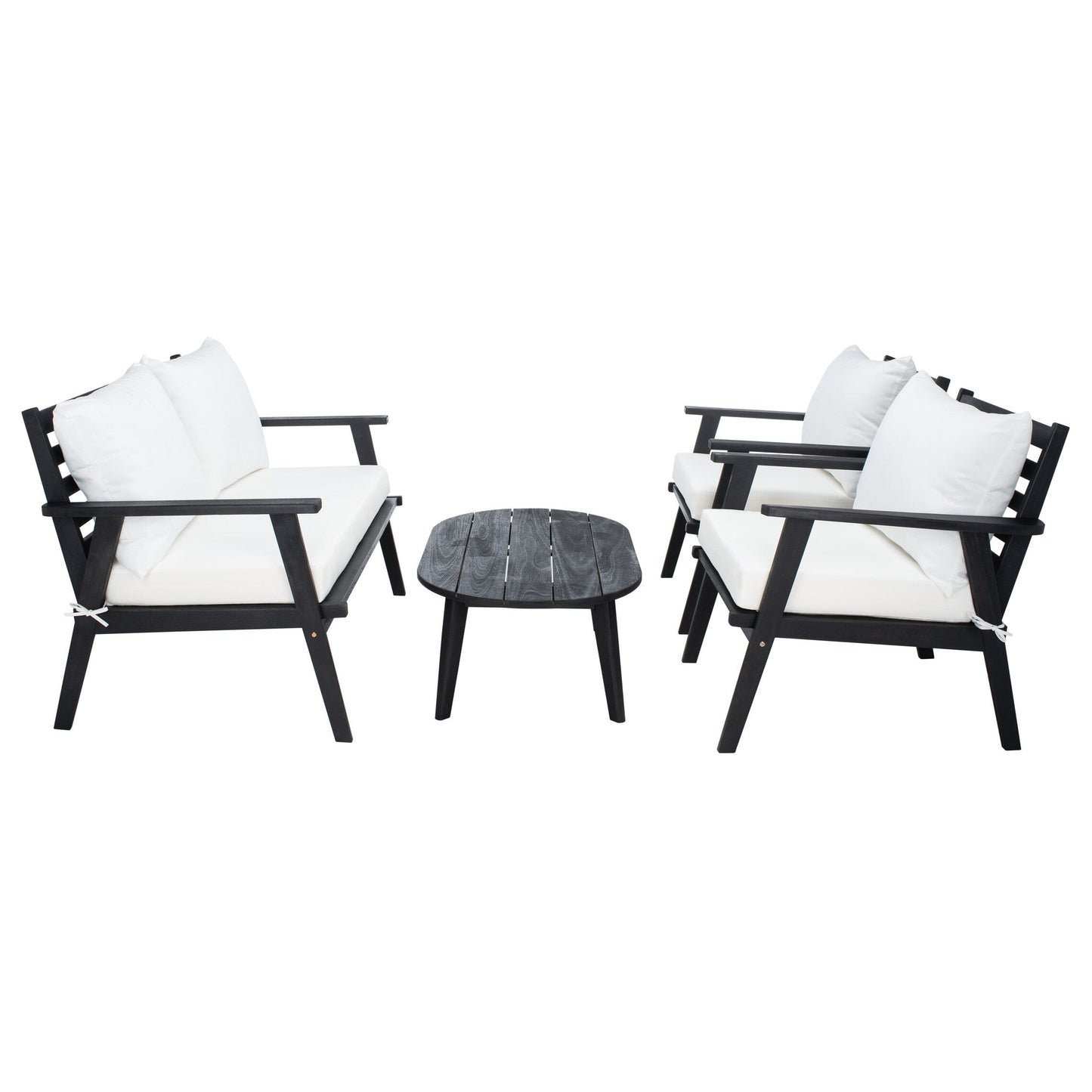Set da giardino per conversazione SAFAVIEH Outdoor Lupe, 4 pezzi - 49L x 31P x 30A