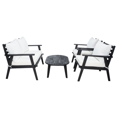 Set da giardino per conversazione SAFAVIEH Outdoor Lupe, 4 pezzi - 49L x 31P x 30A