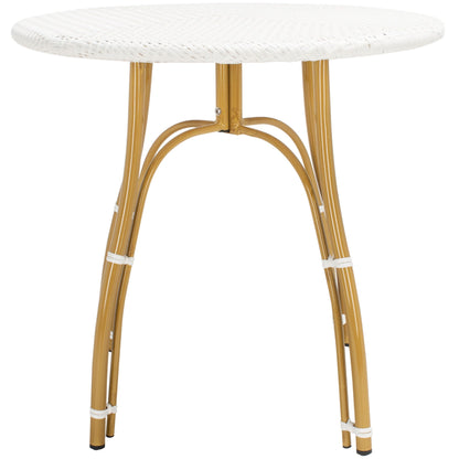 Tavolo da bistrot in rattan Myah da esterno SAFAVIEH - 31,5 L x 31,5 L x 30 A - 32 L x 32 P x 30 A