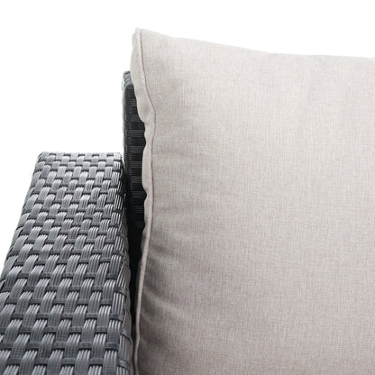 Set da patio in vimini SAFAVIEH per esterni Natalee, 4 pezzi - 50L x 27P x 28A