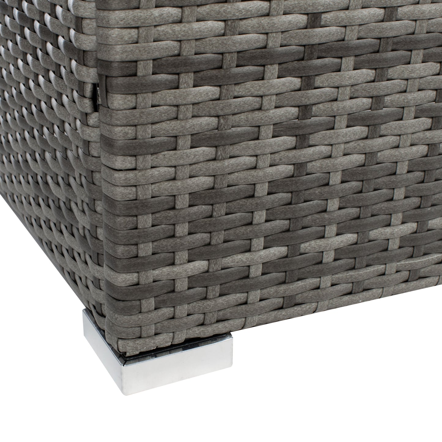 Set da patio in vimini SAFAVIEH per esterni Natalee, 4 pezzi - 50L x 27P x 28A