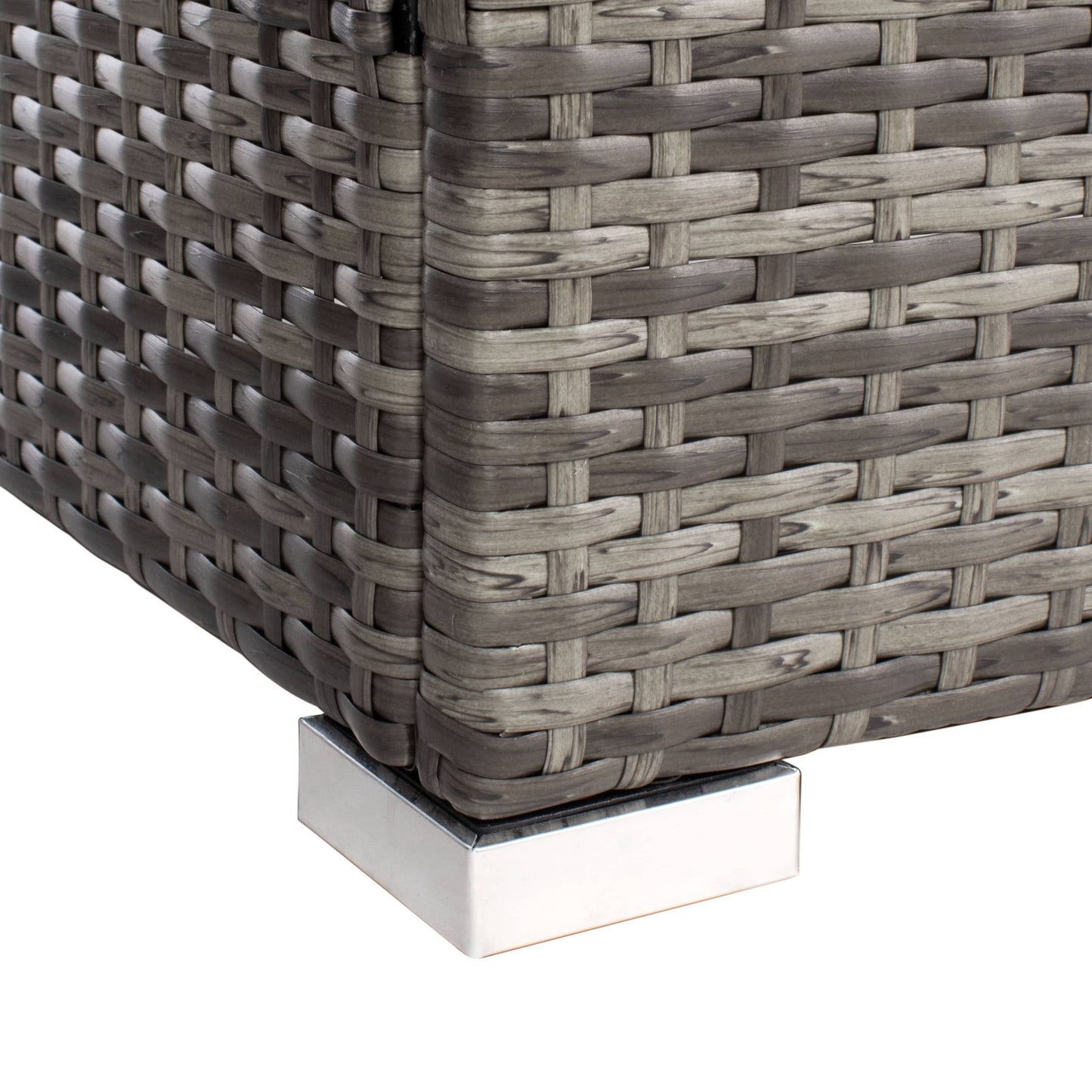 Set da patio in vimini SAFAVIEH per esterni Natalee, 4 pezzi - 50L x 27P x 28A