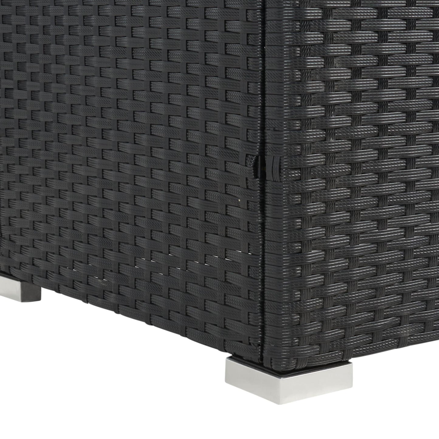 Set da patio in vimini SAFAVIEH per esterni Natalee, 4 pezzi - 50L x 27P x 28A