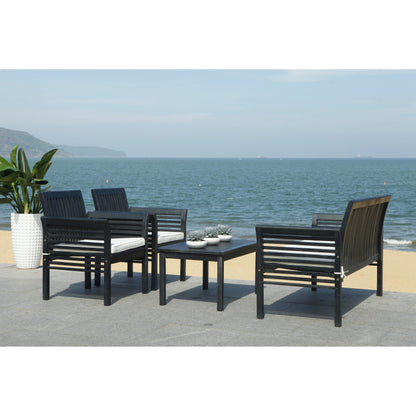 SAFAVIEH Outdoor Pieternel Set da esterno 4 pezzi - 50W x 30D x 24H