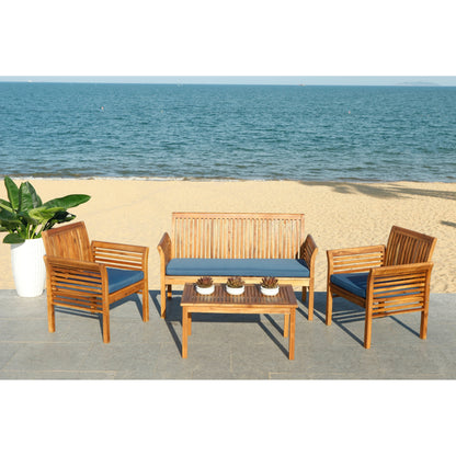 SAFAVIEH Outdoor Pieternel Set da esterno 4 pezzi - 50W x 30D x 24H