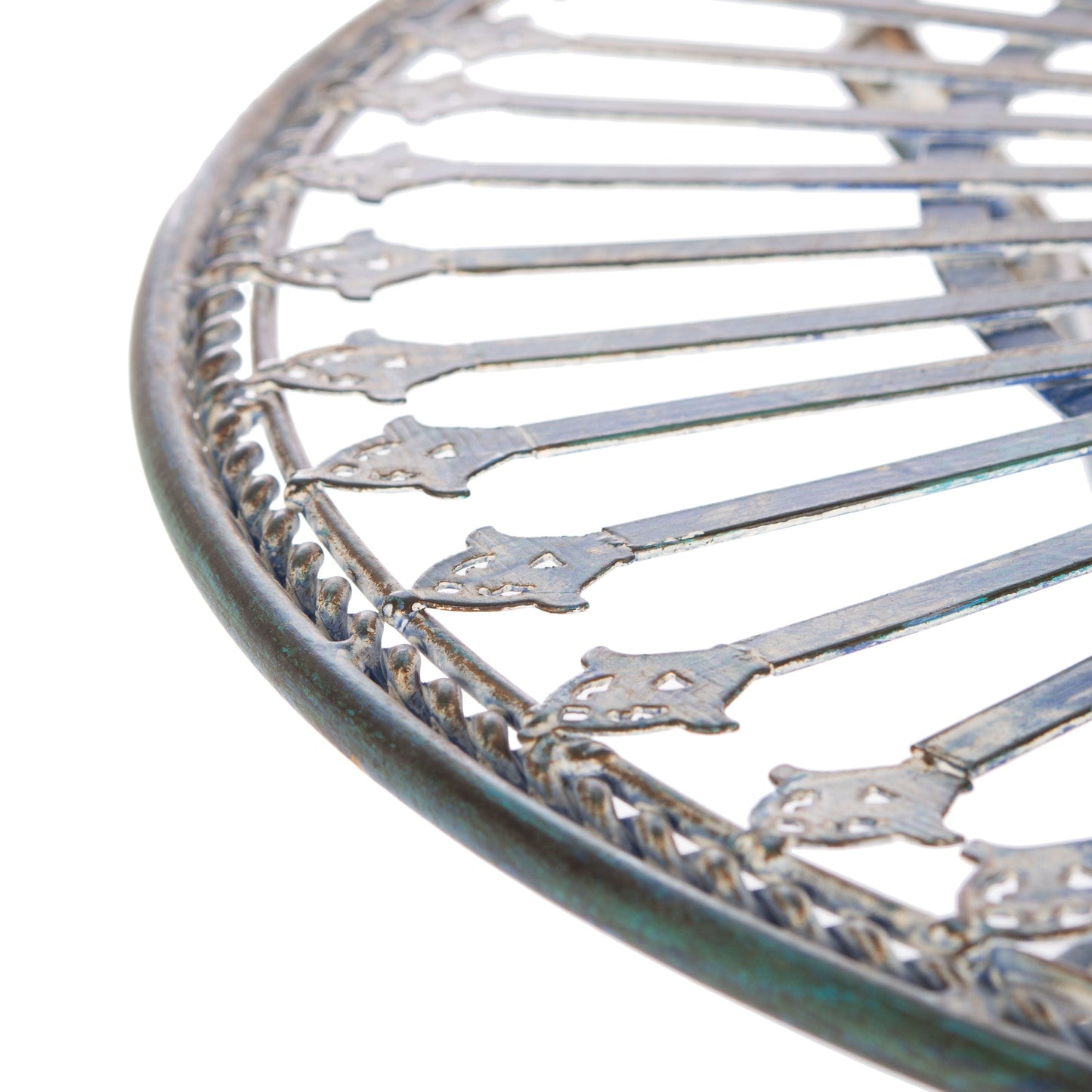 SAFAVIEH Set da bistrot da esterno Saige in ferro vittoriano, 3 pezzi - 28Lx28Px38A