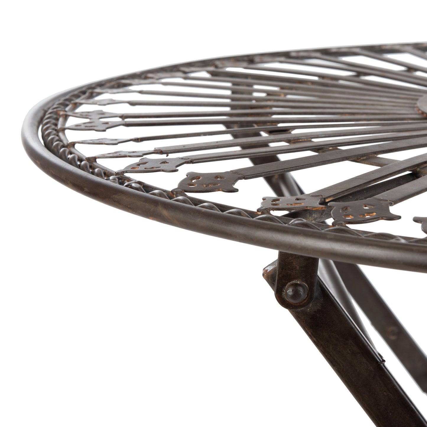 SAFAVIEH Set da bistrot da esterno Saige in ferro vittoriano, 3 pezzi - 28Lx28Px38A