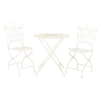 SAFAVIEH Set da bistrot da esterno Saige in ferro vittoriano, 3 pezzi - 28Lx28Px38A