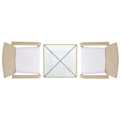 SAFAVIEH Set da bistrot Sheva da esterno, 3 pezzi - 24Lx24Px33A