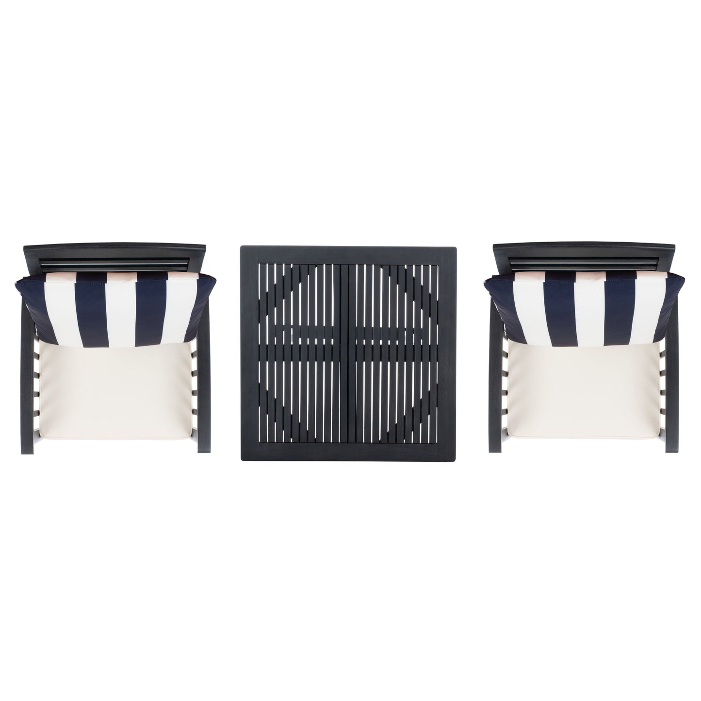 SAFAVIEH Set da bistrot da esterno Sheyla, 3 pezzi, altezza bar - 28Lx28Px40A