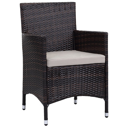 Set da giardino SAFAVIEH Simka marrone/sabbia (4 pezzi) - 43L x 34P x 23A