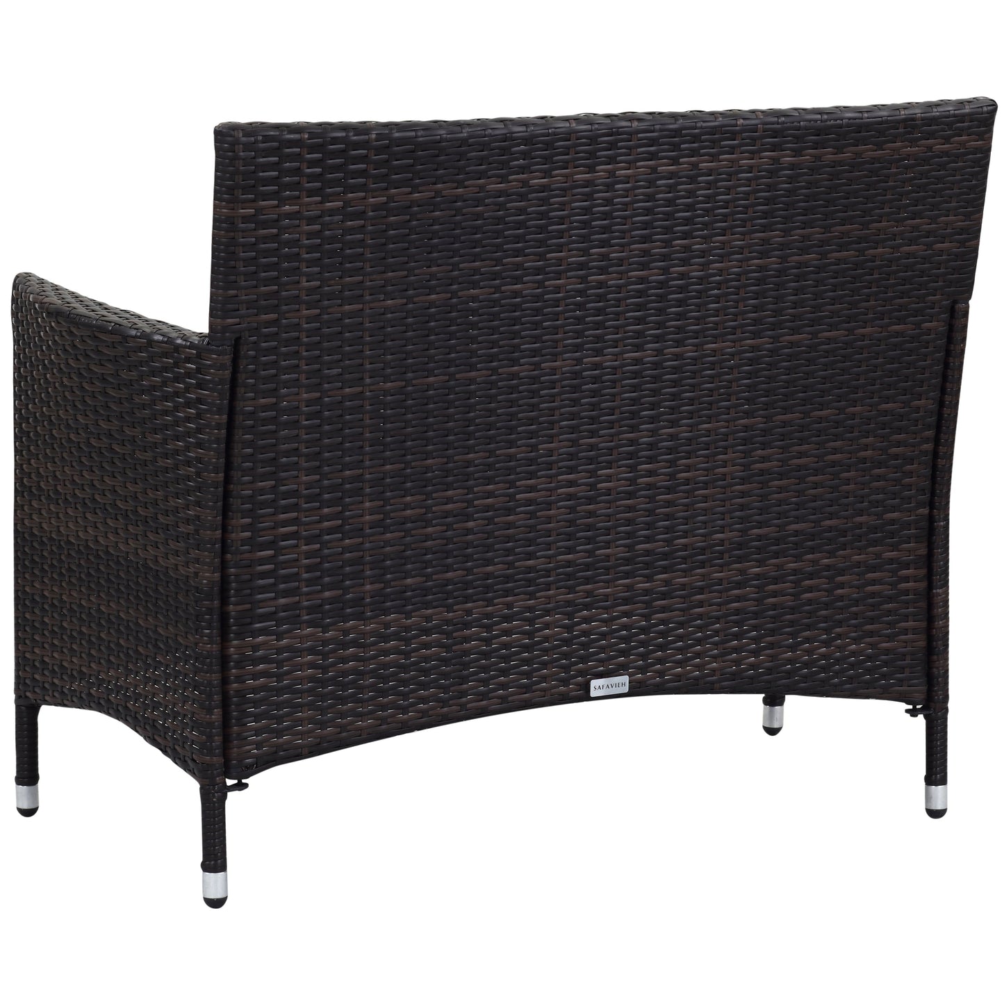 Set da giardino SAFAVIEH Simka marrone/sabbia (4 pezzi) - 43L x 34P x 23A