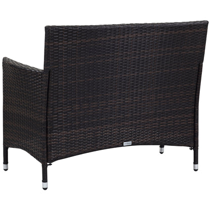 Set da giardino SAFAVIEH Simka marrone/sabbia (4 pezzi) - 43L x 34P x 23A