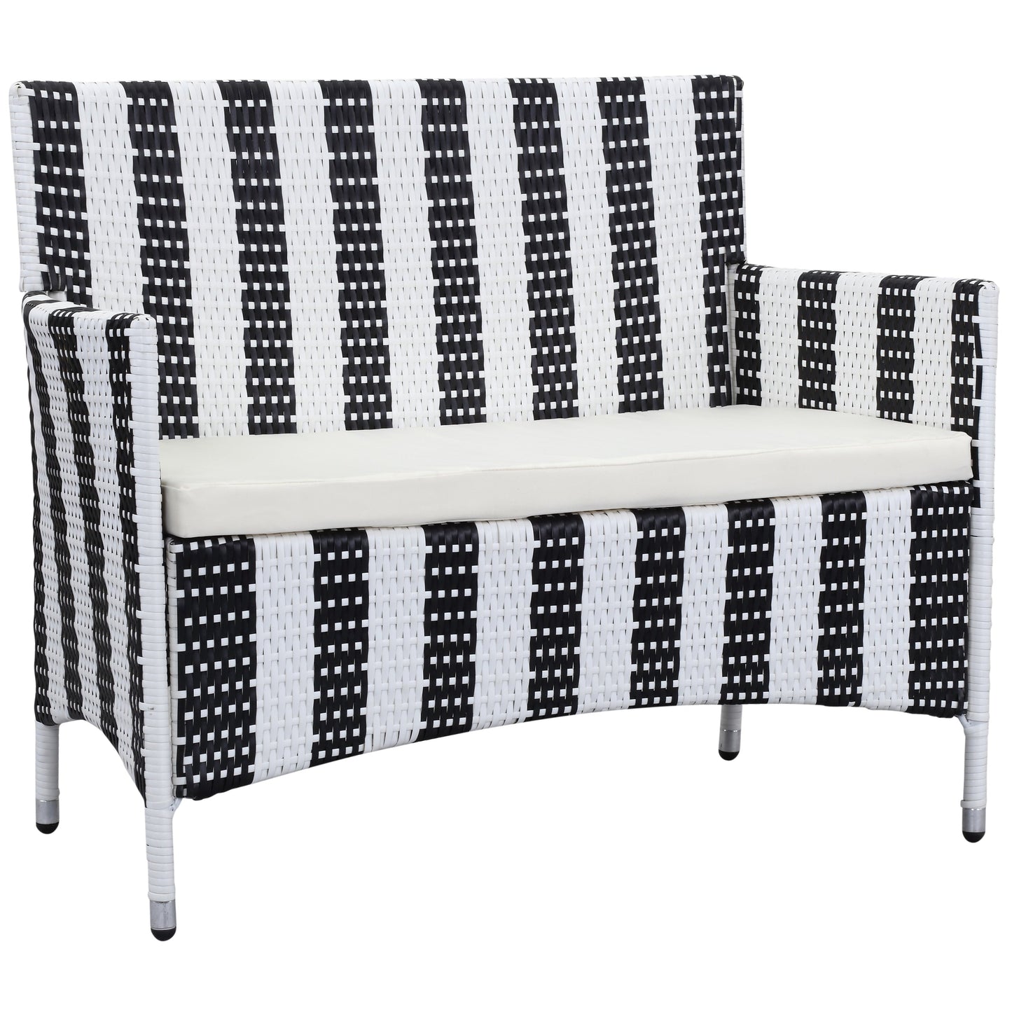 Set da giardino SAFAVIEH Simka marrone/sabbia (4 pezzi) - 43L x 34P x 23A