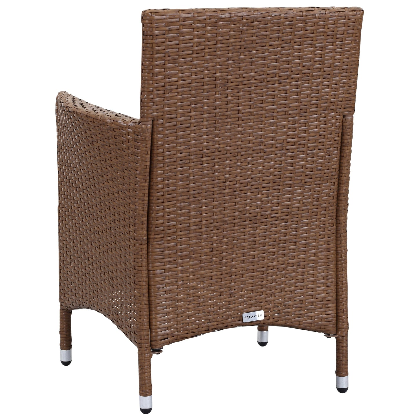 Set da giardino SAFAVIEH Simka marrone/sabbia (4 pezzi) - 43L x 34P x 23A