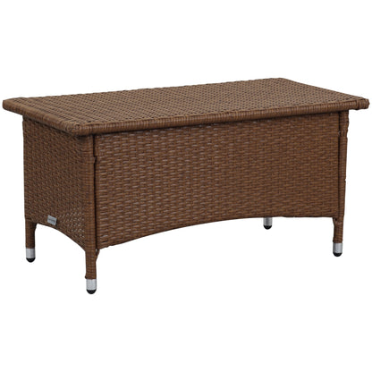 Set da giardino SAFAVIEH Simka marrone/sabbia (4 pezzi) - 43L x 34P x 23A