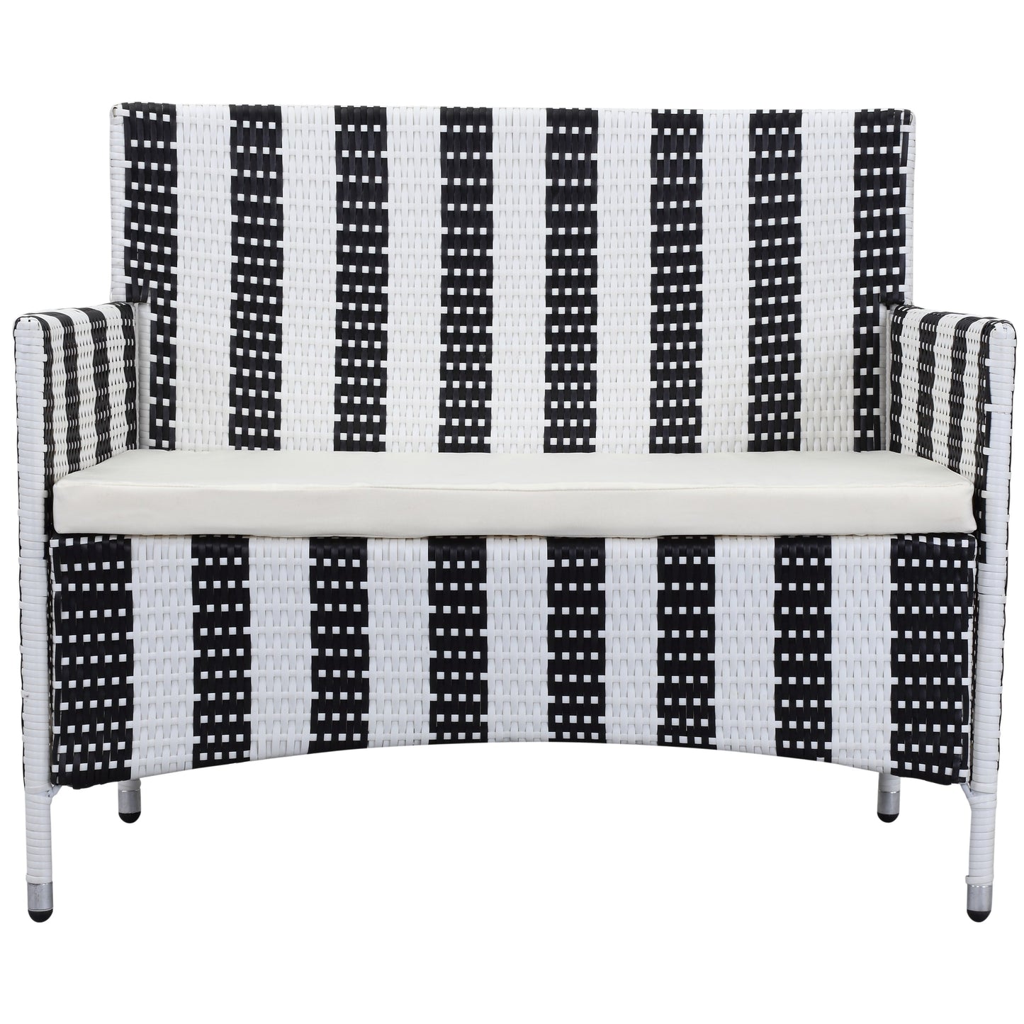 Set da giardino SAFAVIEH Simka marrone/sabbia (4 pezzi) - 43L x 34P x 23A