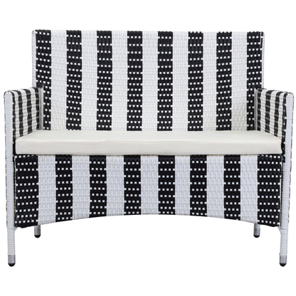 Set da giardino SAFAVIEH Simka marrone/sabbia (4 pezzi) - 43L x 34P x 23A