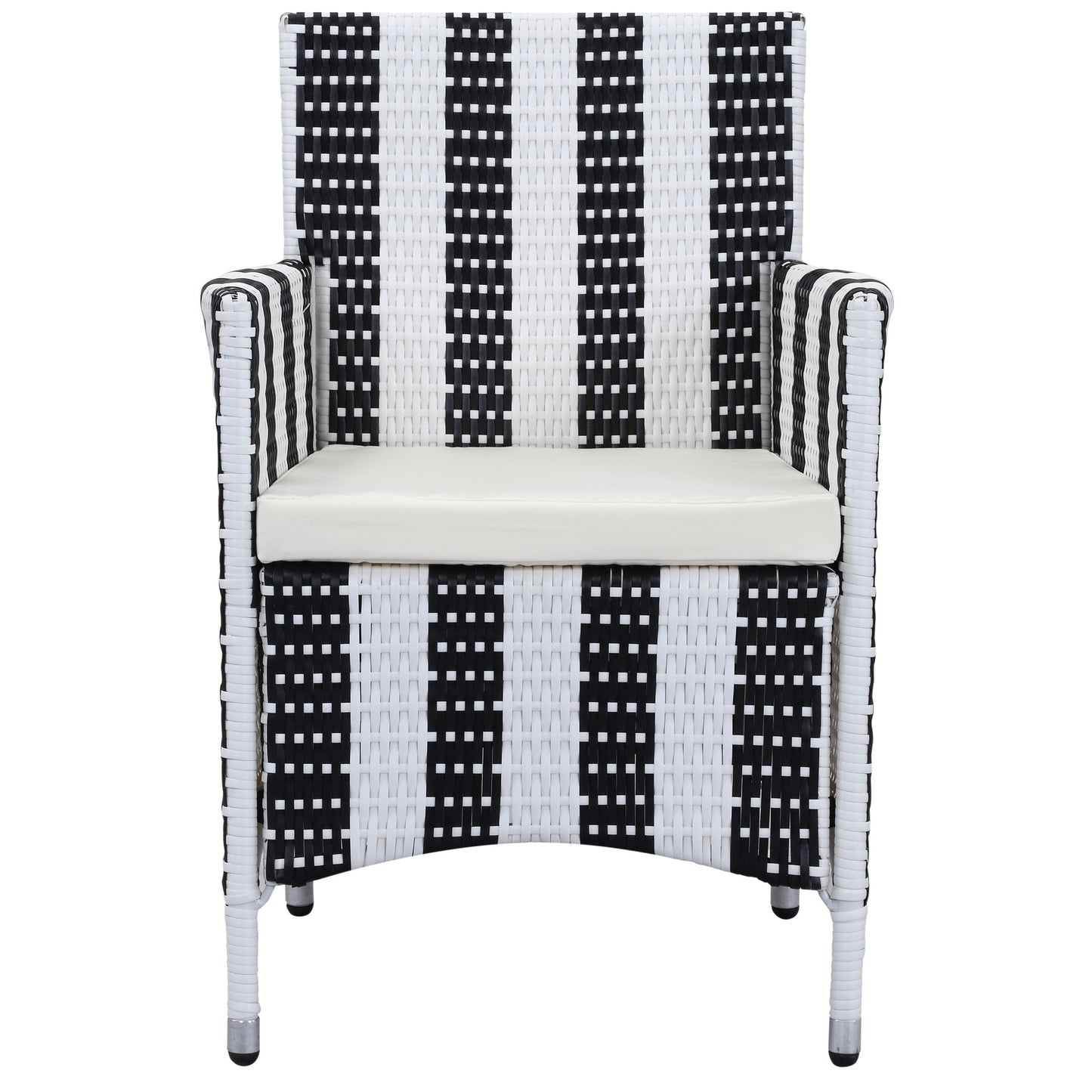 Set da giardino SAFAVIEH Simka marrone/sabbia (4 pezzi) - 43L x 34P x 23A